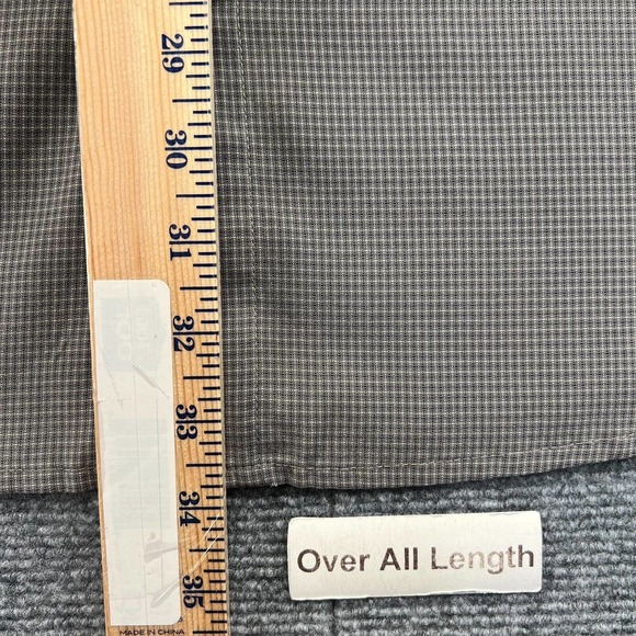 Tri-Mountain Airstream Shirt Mens XL Chelsea Gray Mini Check Embroidered Logo - Picture 9 of 11